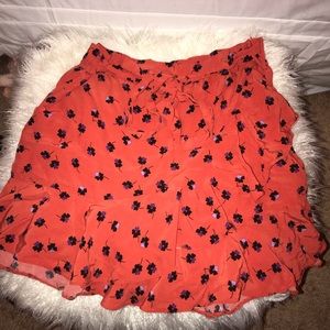 Topshop floral wrap skirt